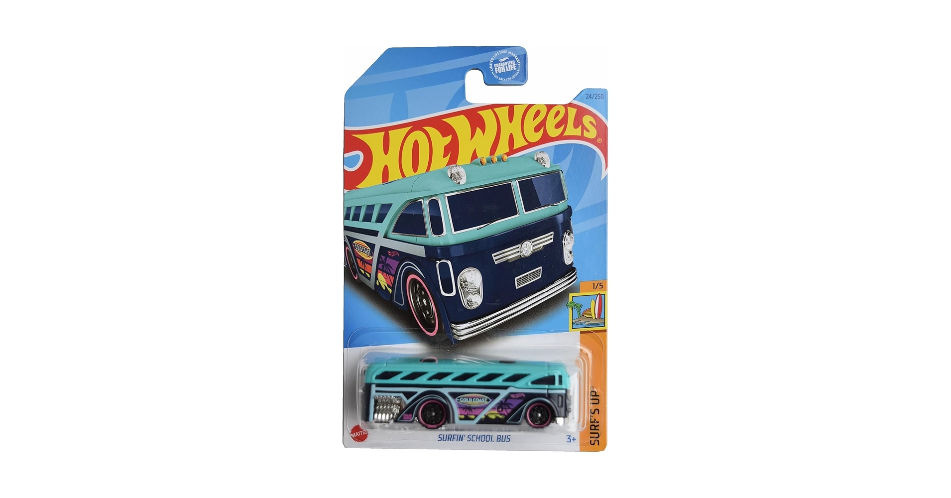 ホットウィール　Hot Wheels VW BUS　サーフィン Amazon.co.jp: ホットウィール サーフィン スクールバス : おもちゃ