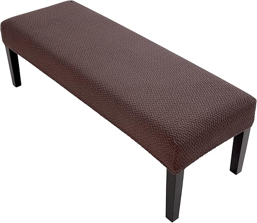 YISUN Funda para banco de comedor, fundas elásticas resistentes al desgaste, fundas antideslizantes y extraíbles para sala de estar, dormitorio,