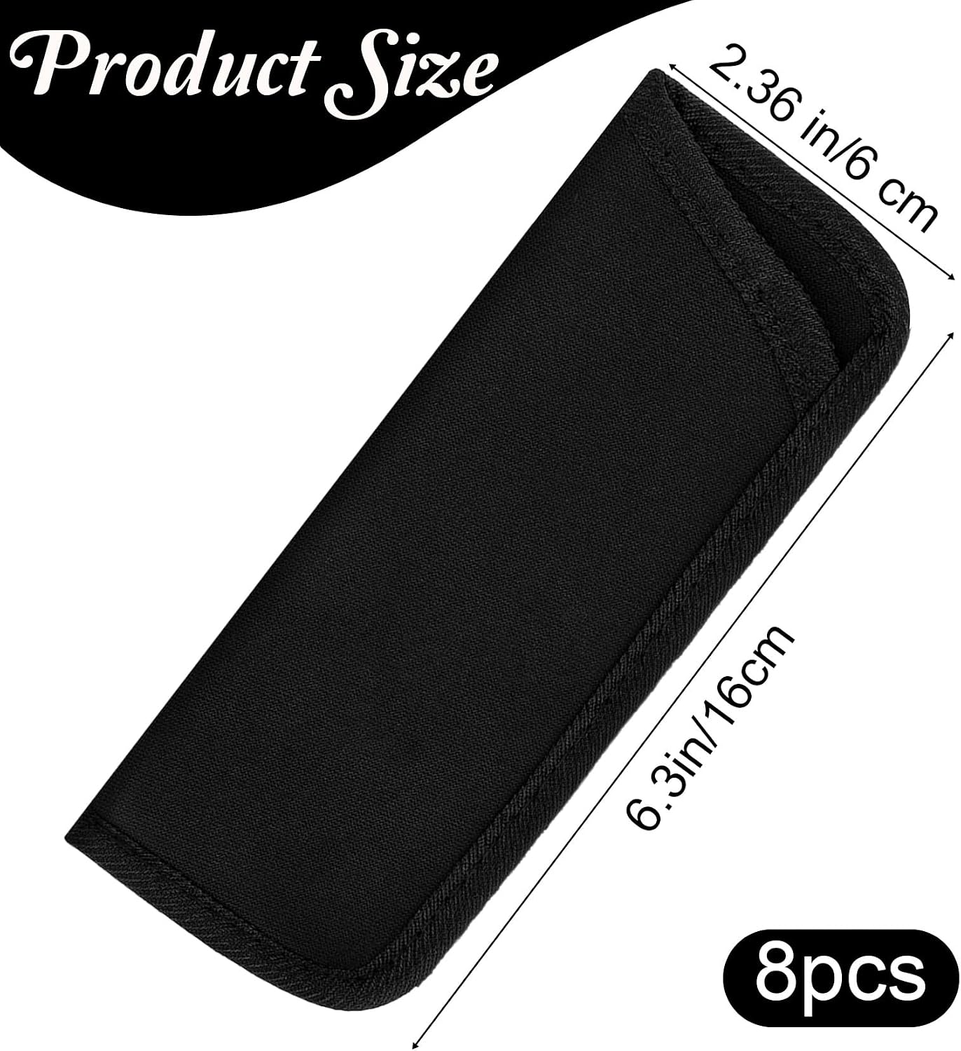 6 Pack Eye Glass Cases Mens Soft, Soft Glasses Case for Men Slip-in Protective Pouch for Travel, Sunglasses and Spectacles, Black Fabric (Lightweight & Durable)