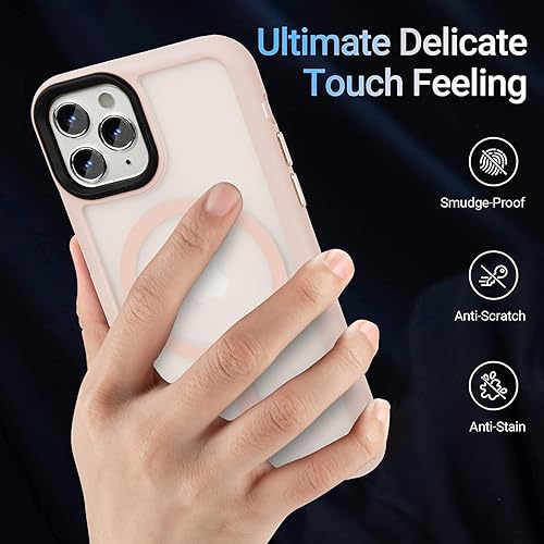 Miniatura 210 de Yriklso Strong Magnetic Case for iPhone 11 [Compatibilty with MagSafe] Protective Shockproof Cover Phone Case for iPhone 11 6.1" Frosted Purple