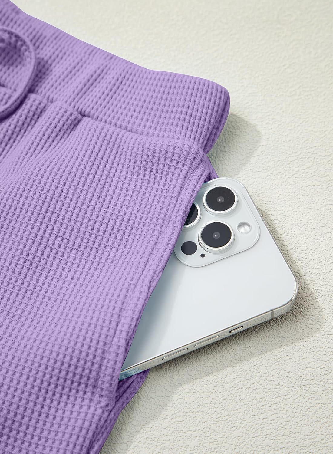 blibean Girls Summer Clothes Sets Kids Waffle Colorblock Outfits Size 6-15 Years - Image 8