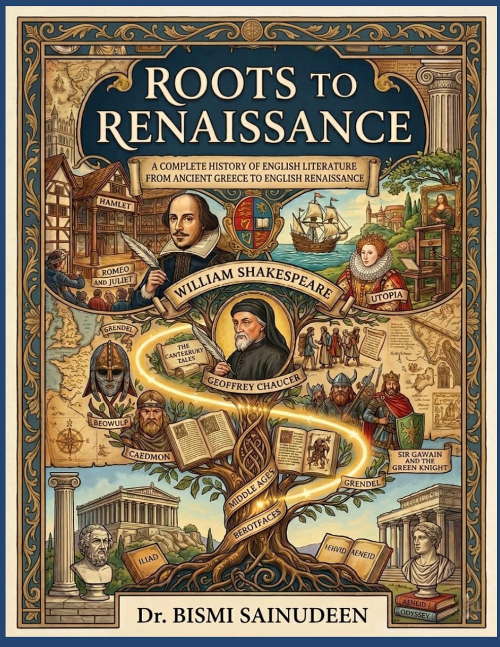 ROOTS TO RENAISSANCE (Book 1 of The Literary Atlas Series): A Complete History of English Literature from Ancient Greece to the English Renaissance