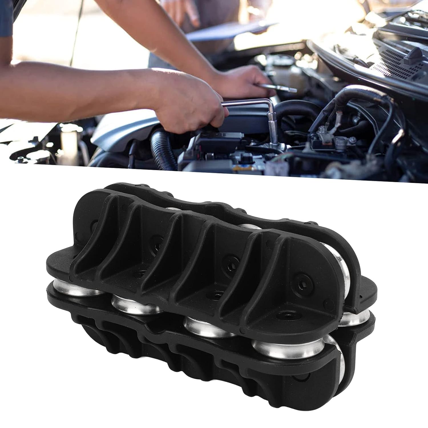 3/8 Handheld Tubing Straightener, Brake Line Copper Straightening Tool, Labor Saving Brake Line Straightener, Universal for Brake Fuel System Lines, Stainless Copper Steel