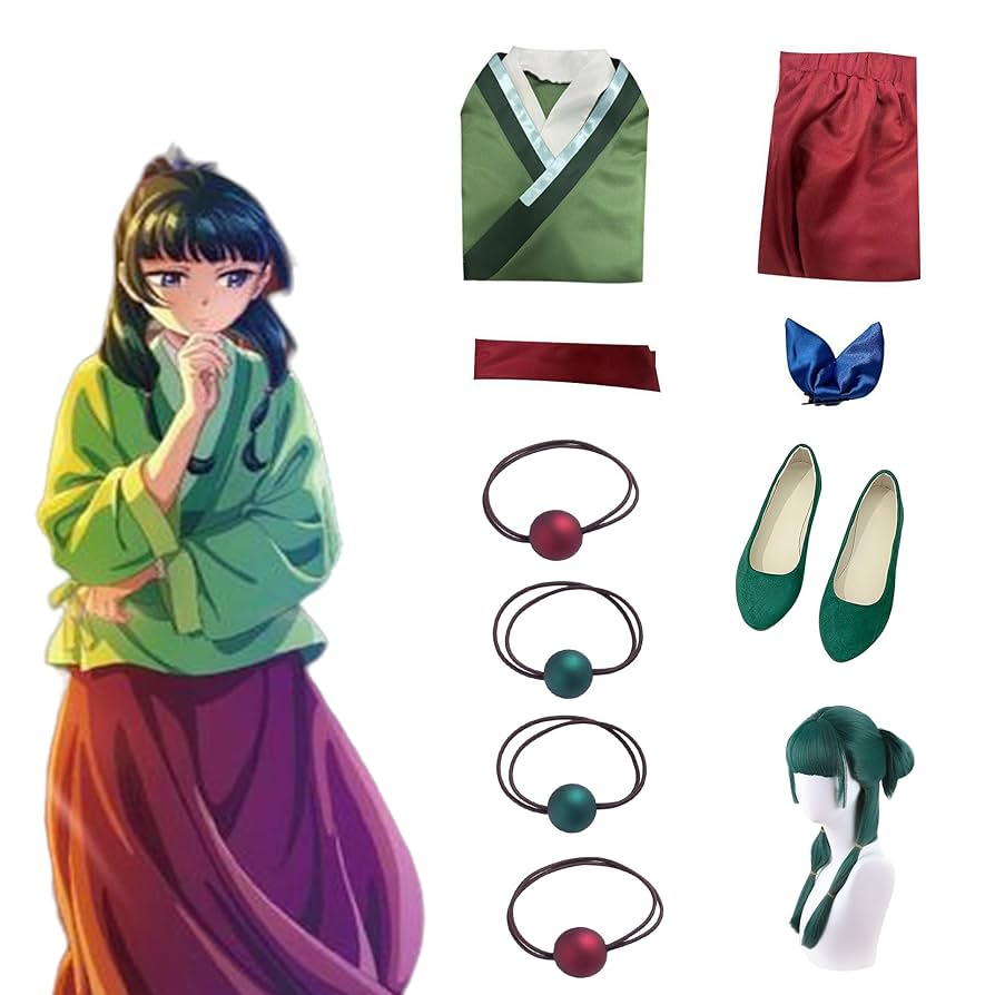 猫猫 遊園会 コスプレ ウィッグ、靴付き Amazon.co.jp: [HAOJEE]薬屋のひとりごと 猫猫 マオマオ