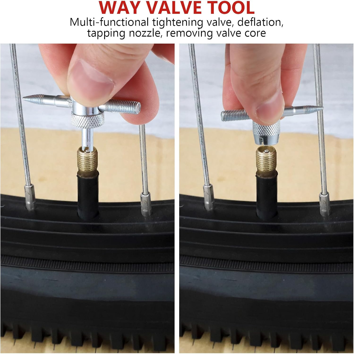 Zerodeko 32-piece Tire Valve Core Tool Set for Cars & Bikes, Multi-use Valve Repair Tools Kit for Workshop, Garage, Rv, Motorcycle, Bicycle Maintenance