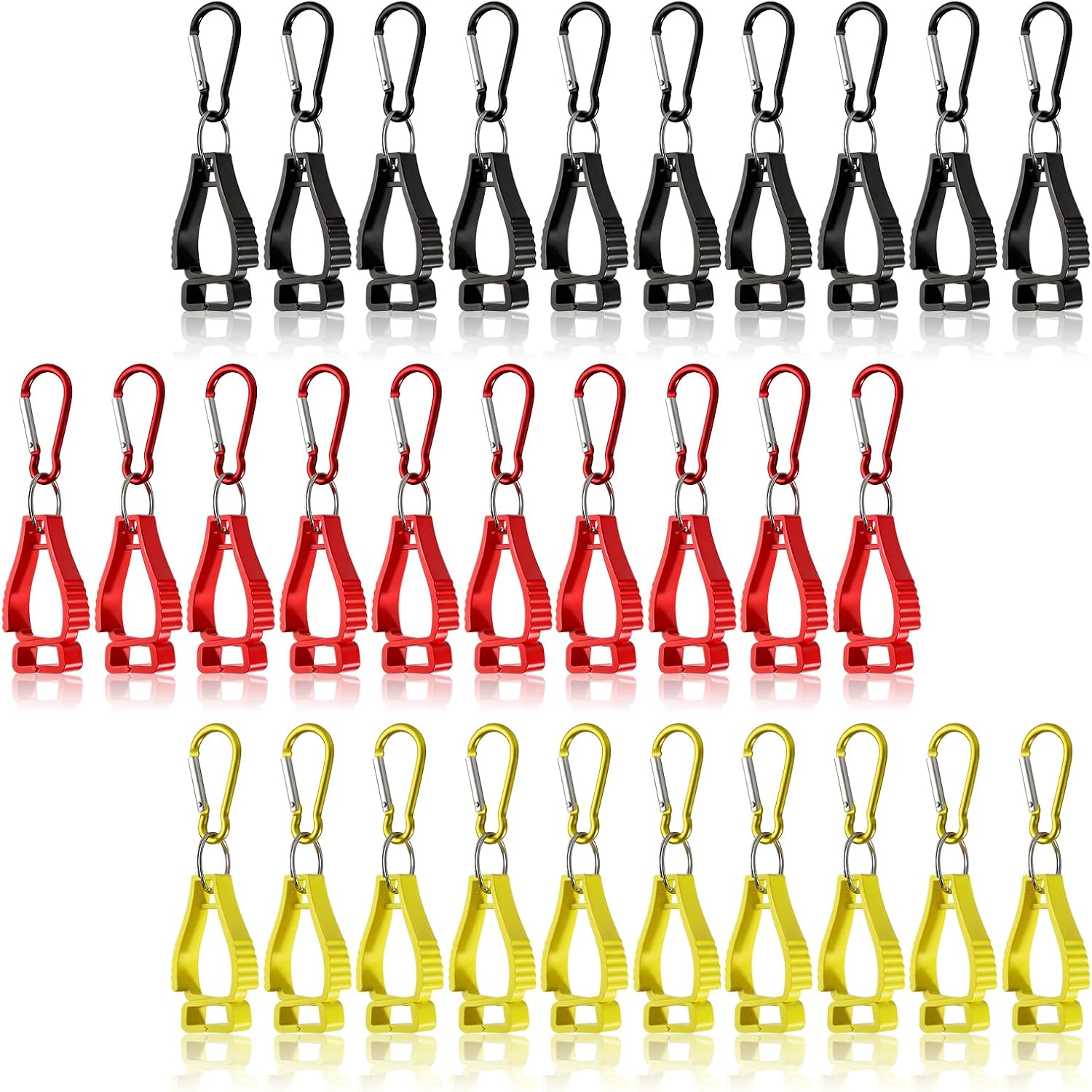 30 Pcs Glove Holders Clips for Work, Work Safety Clip Glove Keeper Gloves Grabber Clips Gloves Belt Clip for Worker Construction