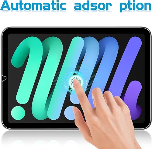 Miniatura 3 de Paquete de 2 protectores de pantalla para iPad Mini 7 A17 Pro 7 generación 2024Mini 6 generación de 8.3 pulgadas, película de vidrio templado de