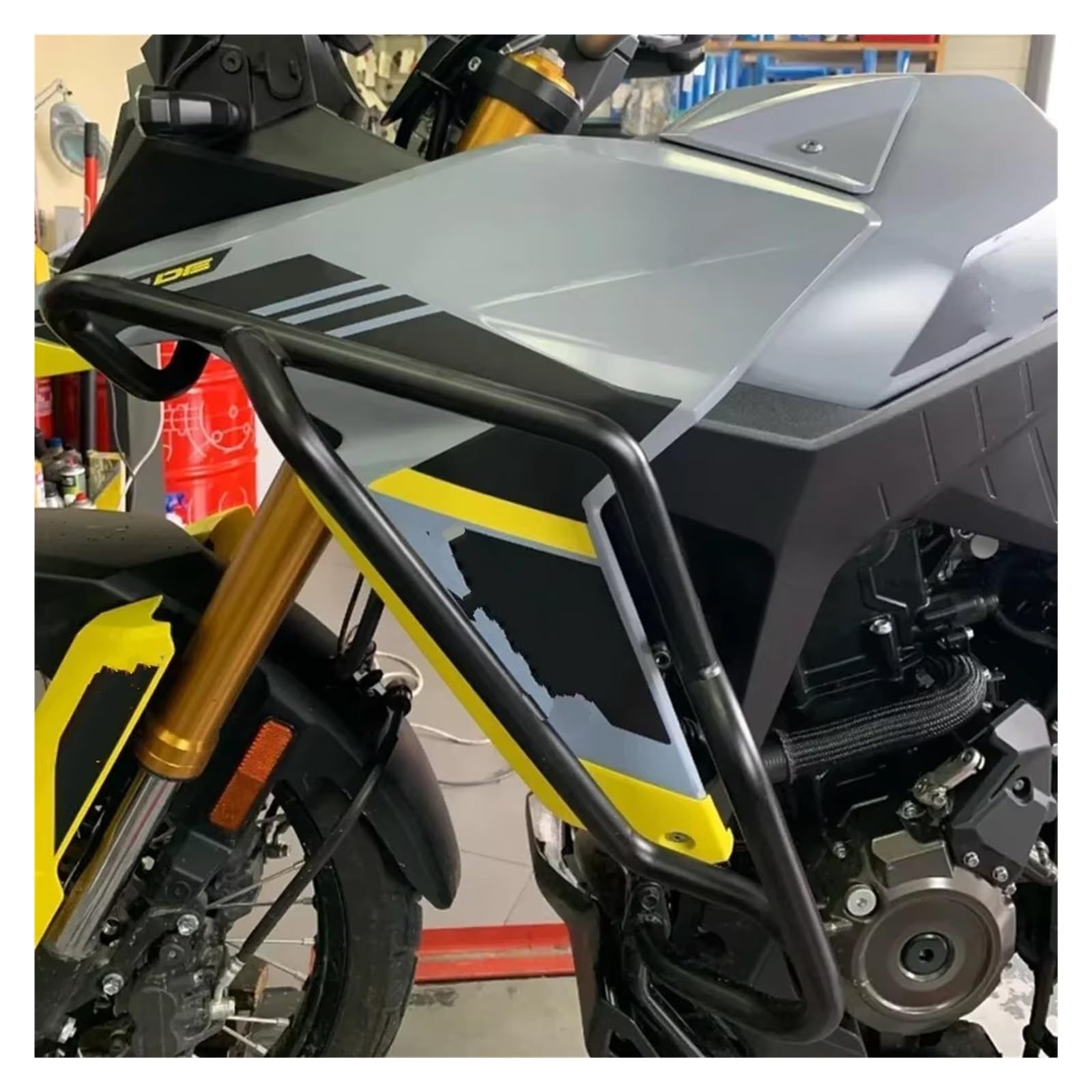 Paramotore Tubolare Per V STROM Per DL800DE 2023 Barra Protezione Motore Moto Barra Protezione Paraurti Serbatoio Motorcycle motore Paraurti