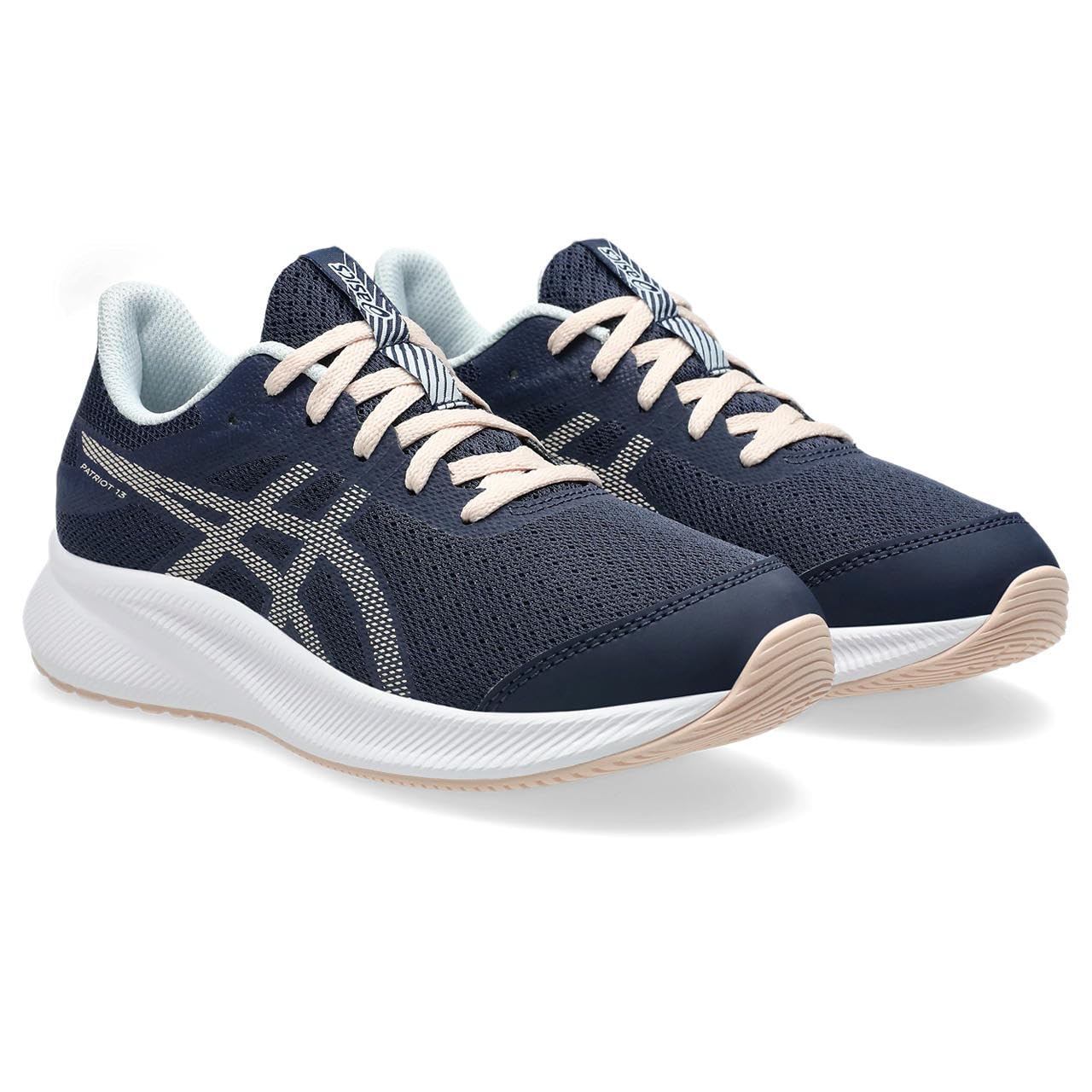 ASICS Patriot 13 Gs Laufschuhe Neutralschuh Kinder dunkelblau - Midnight/Pearl pink 39