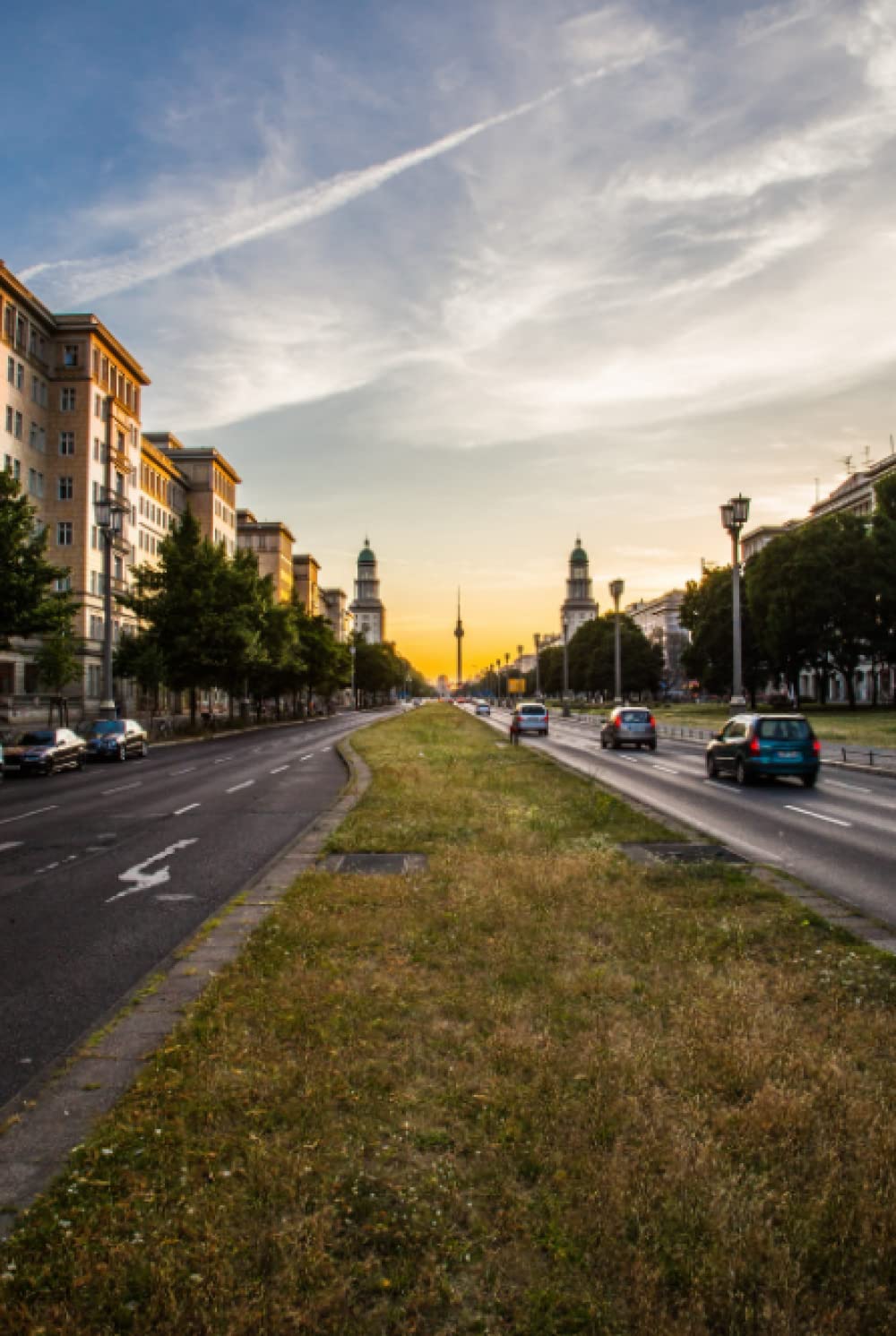 Berlin Evening Hardcover 6x9 Lined Notebook