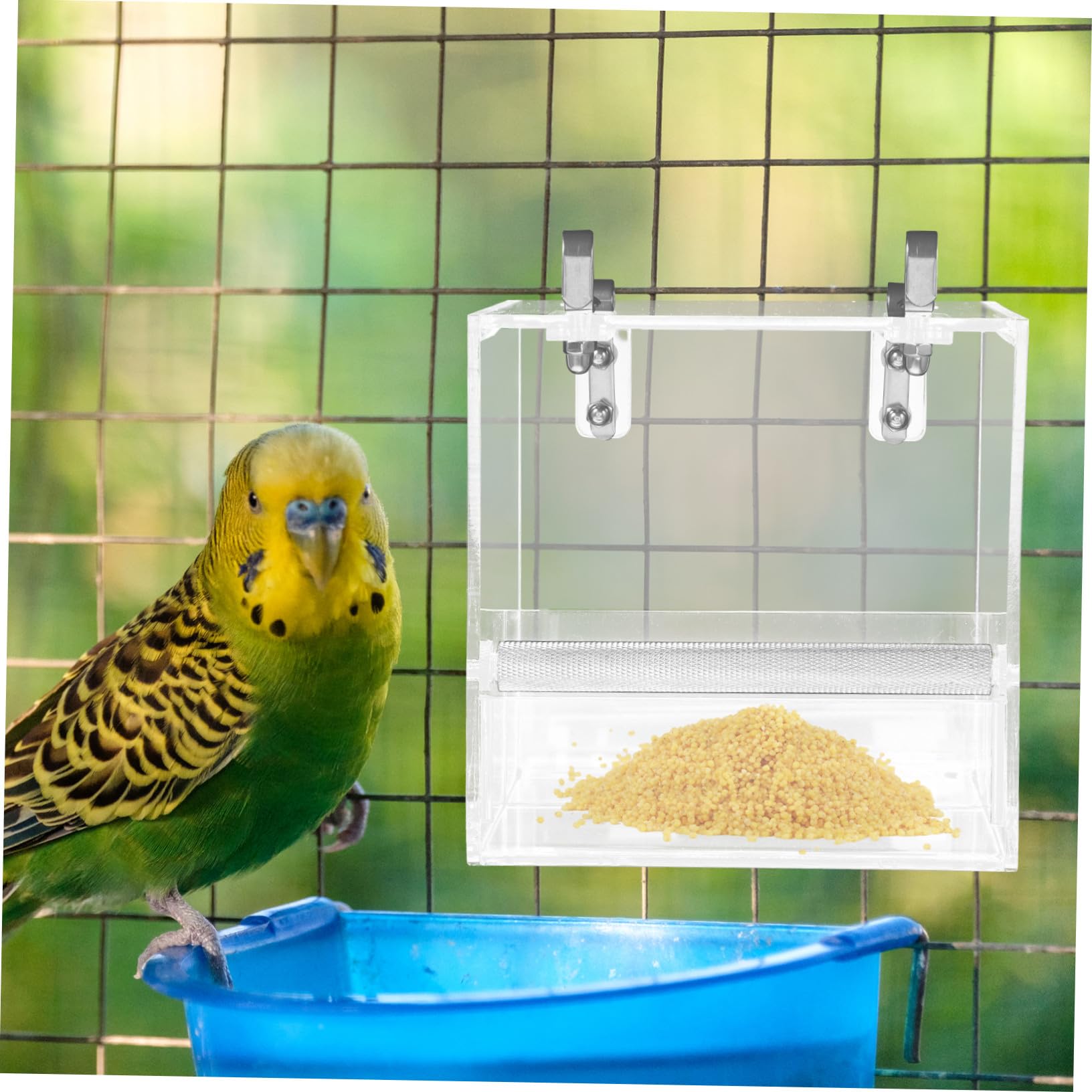 Mangeoire Automatique pour Oiseaux Bol De Nourriture pour Perroquets Accessoire De Cage s