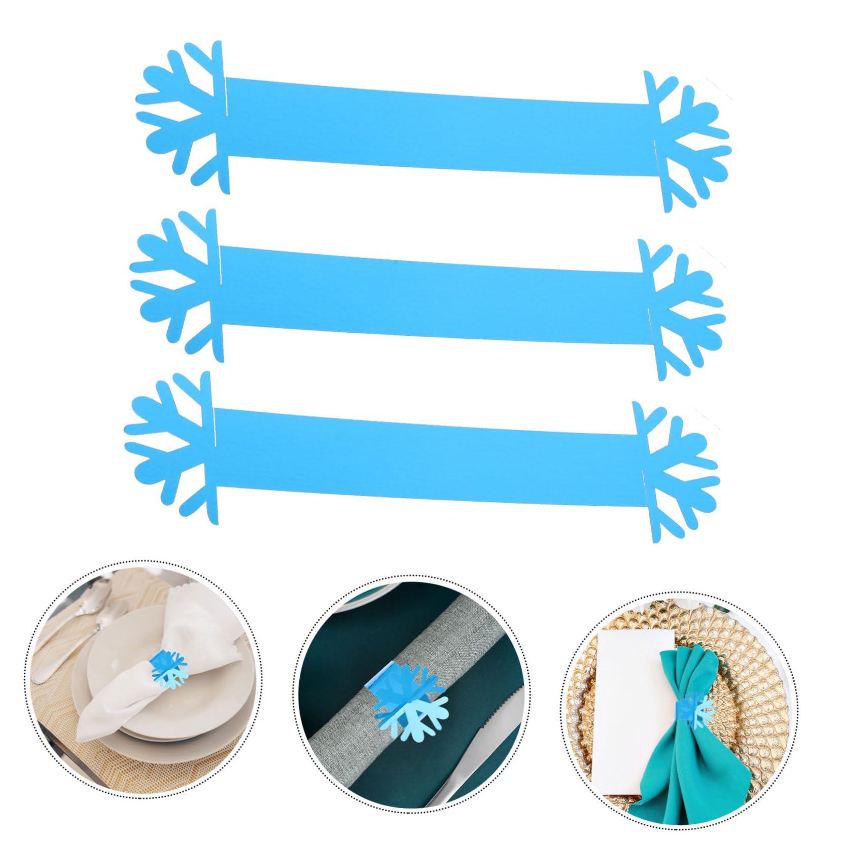 120piezas Anillos De Servilleta Forma De para Decoración Navideña Accesorios y Elegantes