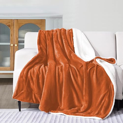 Vista 121 de IR Imperial Rooms Mantas Sherpa tamaño Queen – Mantas gruesas y cálidas para invierno, reversible, suave y esponjosa, tamaño Queen para cama, Morado