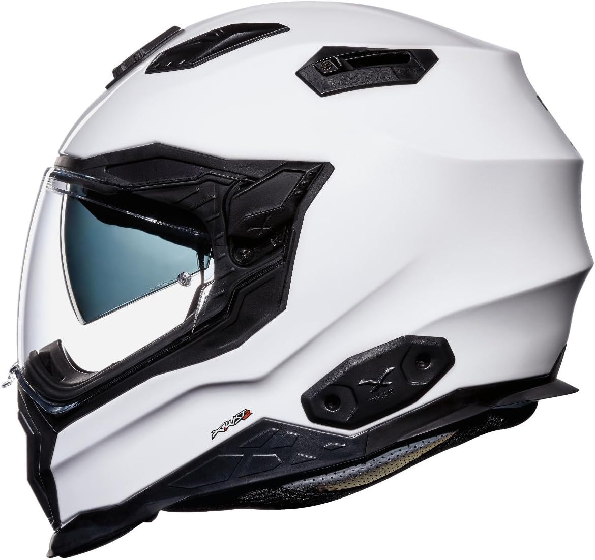 Nexx X.WST 2 XWST Plain White Full Face Face Touring Motorcycle Helmet (M)