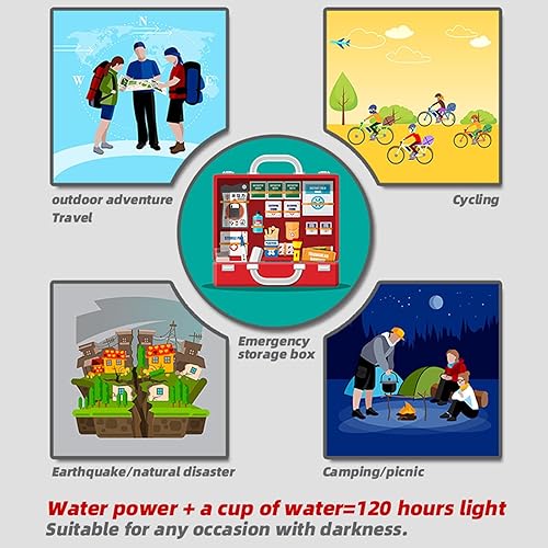 Miniatura 5 de weilaike Salt Water Lamp, 3 LED Lamp,Outdoor Lights, No Battery Emergency Lamp, Suitable for Outdoor Activities, Night Fishing, Camping, Sustainable