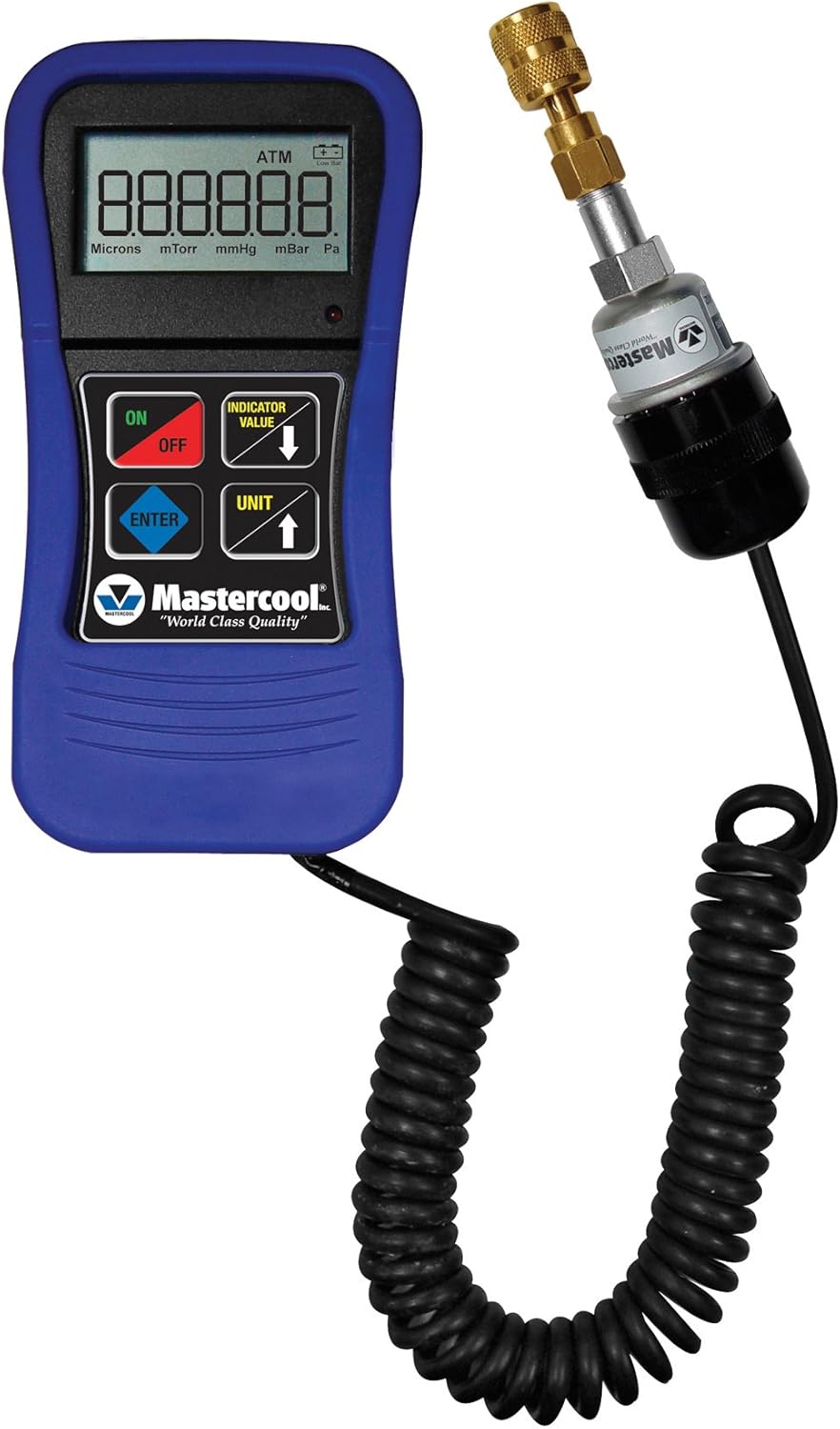Mastercool (98061 Blue Digital Vacuum Gauge with Blow Molded Case