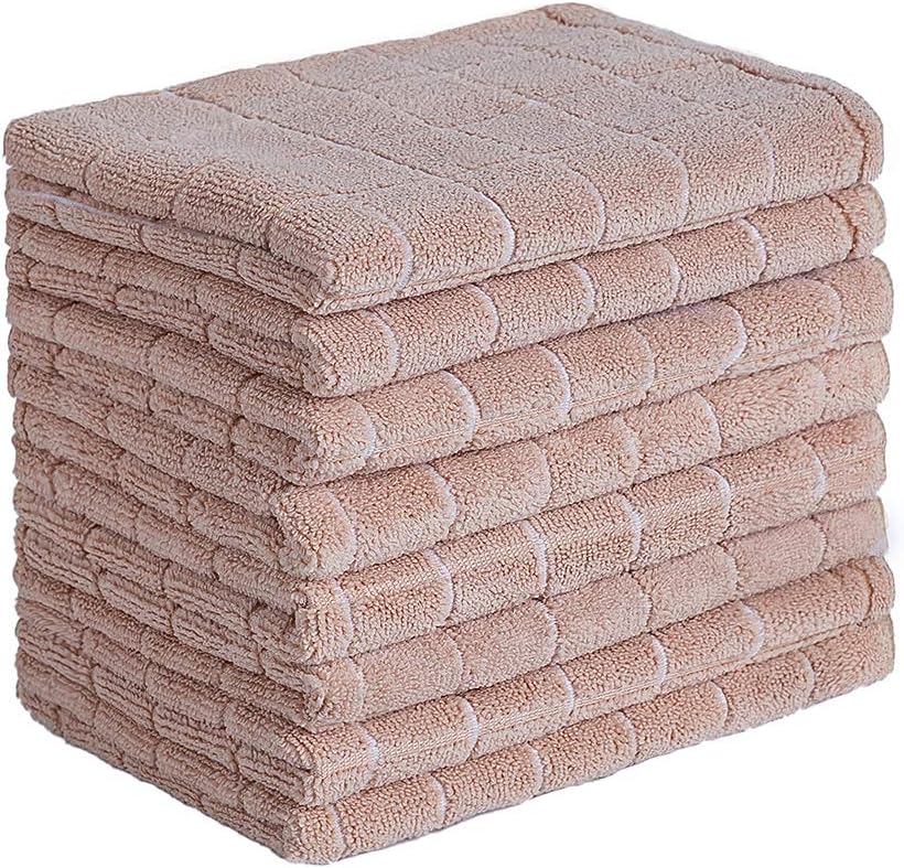 Microfiber Dish Towels Soft, Super Absorbent and Lint Free Kitchen Towels 8 Pack