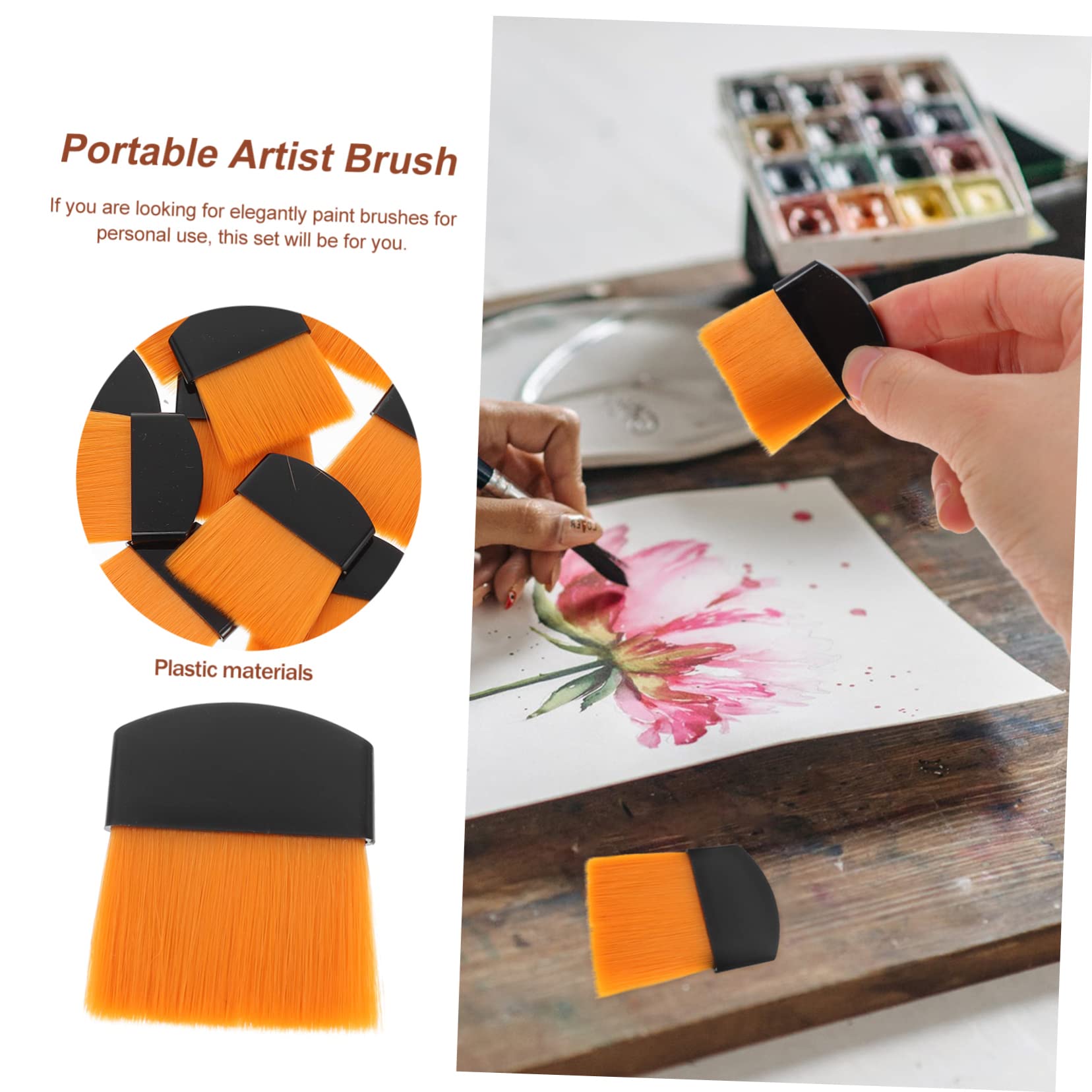 OSALADI 5 Series Pincel para Pintar Miniaturas Mini Pintura Acuarela Profesional Pintura Pequeña Suministro De Dibujo Suministro De Pintura Accesorio De Pintura Accesorio De 10 Piezas x 5
