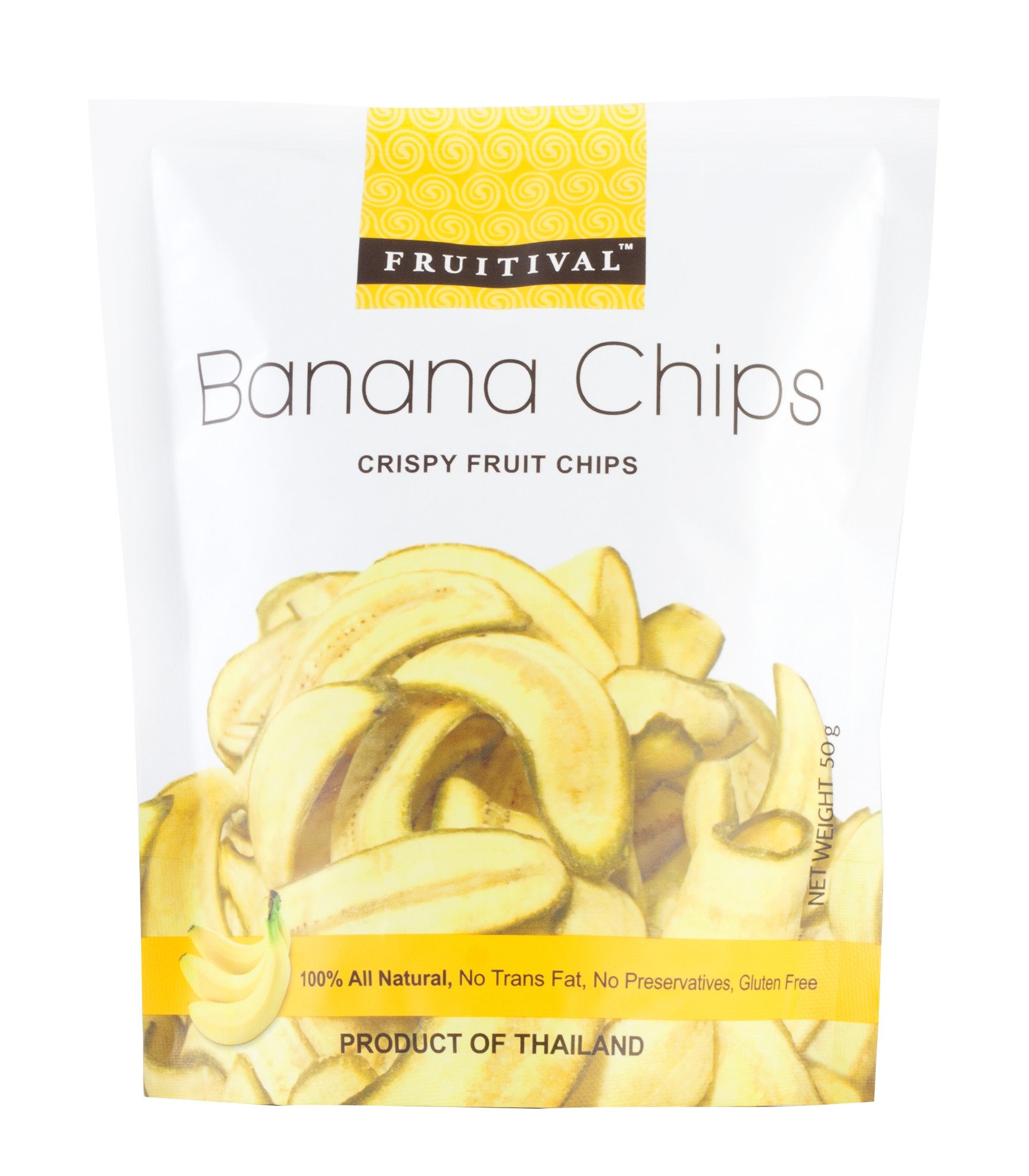 Fruitival Banana Chips 1.76 oz (Pack of 6)