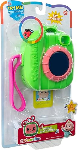 Miniatura 3 de CoComelon Cámara oficial de reproducción musical, cuenta con la foto de JJ, cámara musical, iluminada, juguetes para niños, niños pequeños y