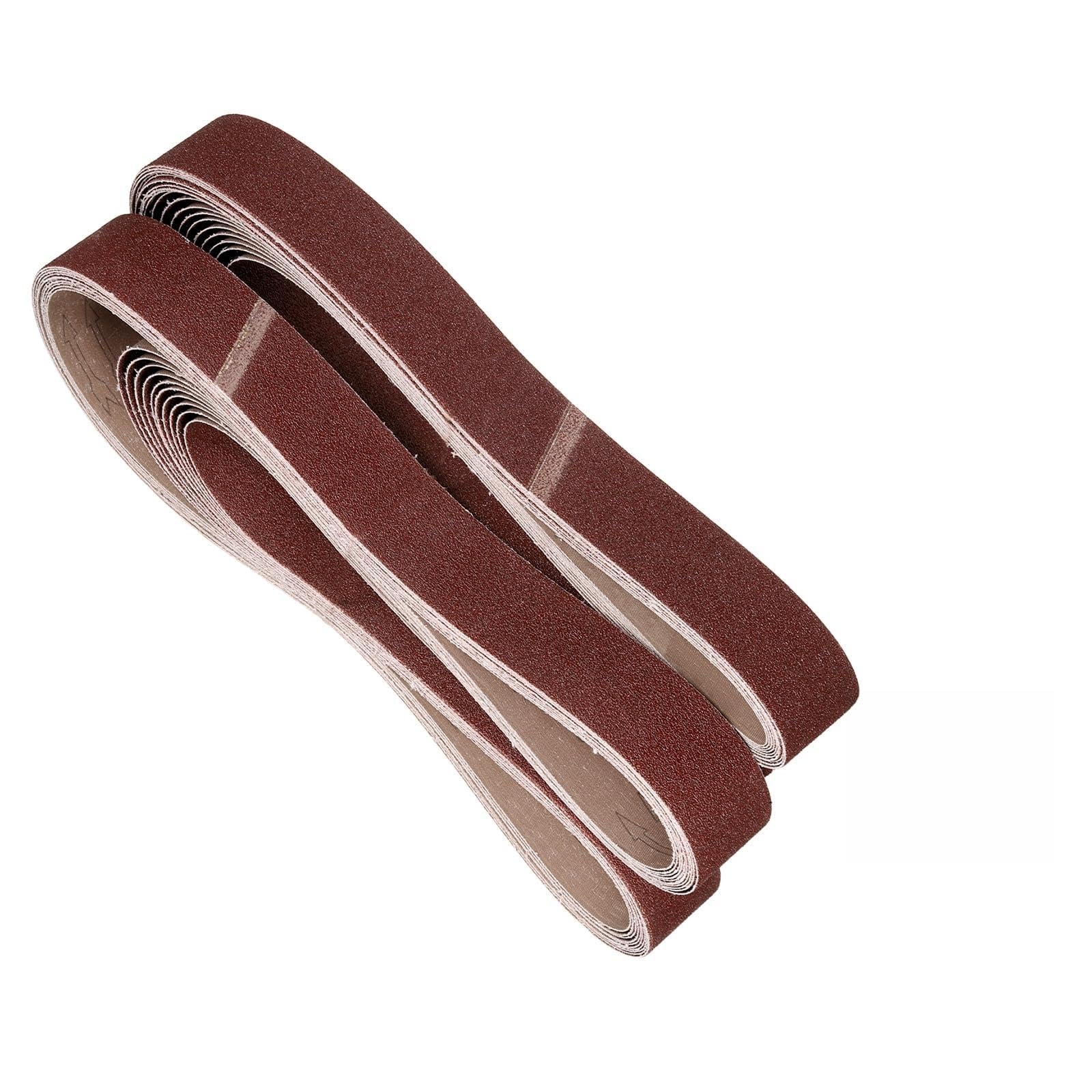 Kozelo 30 Pcs Sanding Belts 50mm x 1829mm 40/60/80 Grit Aluminum Oxide Abrasive Sandpaper for Belt Sander Metal Grinding Wood Working Weld Rust Removal โ image 1