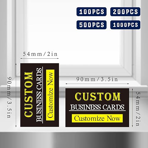 Miniatura 3 de Tarjetas de visita personalizadas de doble cara para negocios personalizadas imprimibles con logotipo imagen 100 200 500 1000