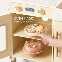Giant bean KinderKüche Fa Játékkonyha Gyerekeknek - Mikrohullámúval, Mosogatóval, Jégkészítővel, Sütővel és Kiegészítőkkel - Szerepjáték 3-1 6
