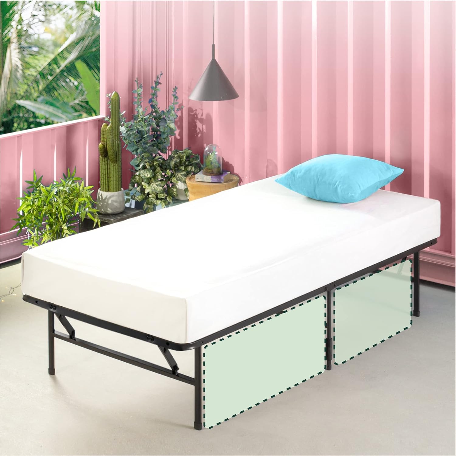 Amazon｜メタル ベッドフレーム シングル SmartBase すのこ 静音