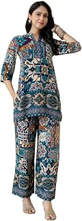 Berrylicious Boho printed co-ord set | 3/4 Sleeve Price In India