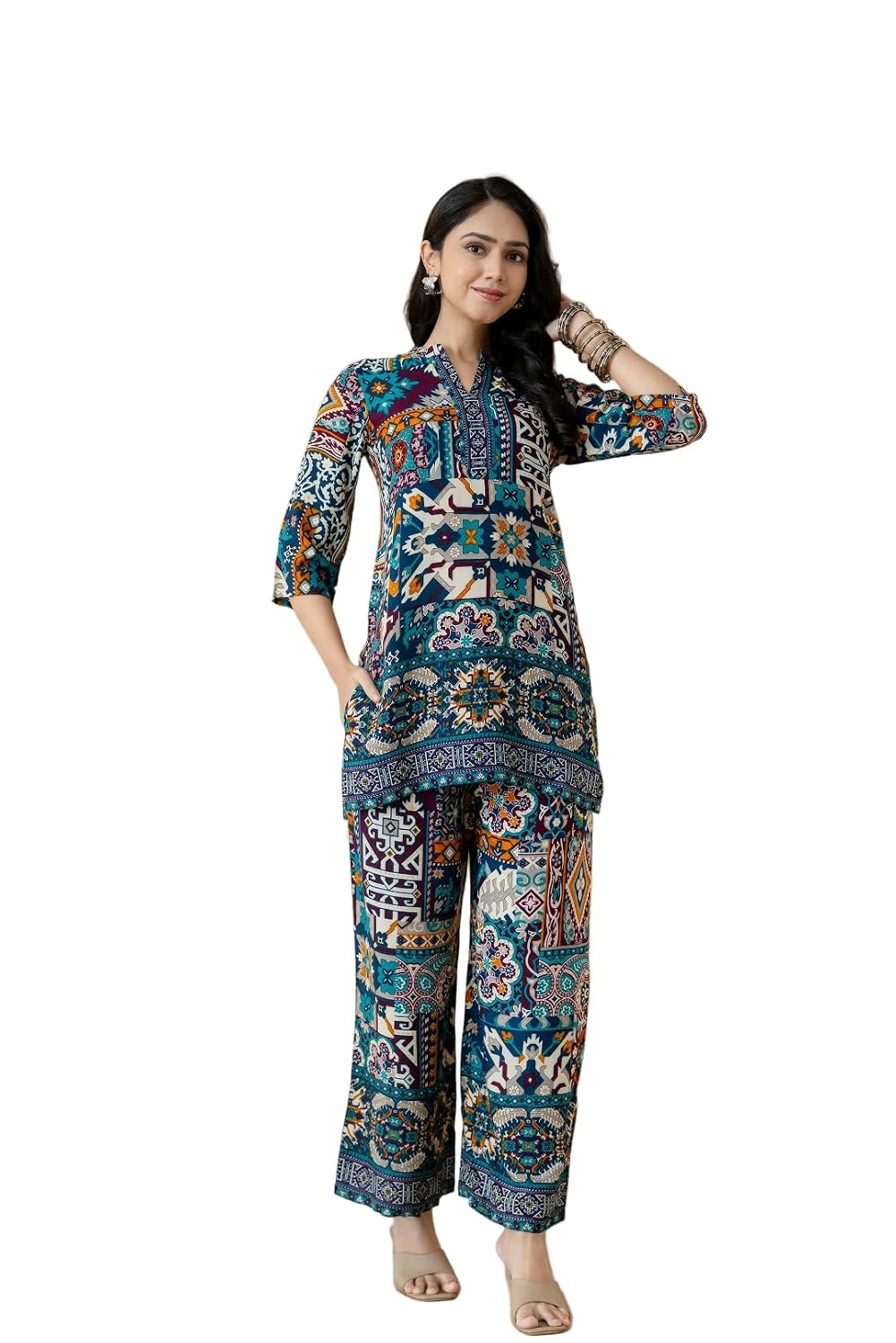 Berrylicious Boho printed co-ord set | 3/4 Sleeve - Review, Price and Buying Guide