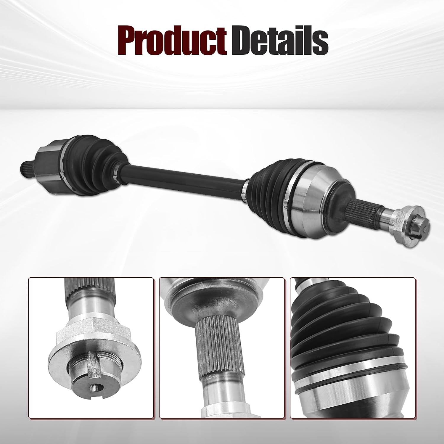 68520295AD Left Driver Side CV Axle Half Shaft Compatible with Ram ProMaster 1500/2500/3500 3.6L V6 2022-2025, Replace# 68520295AC