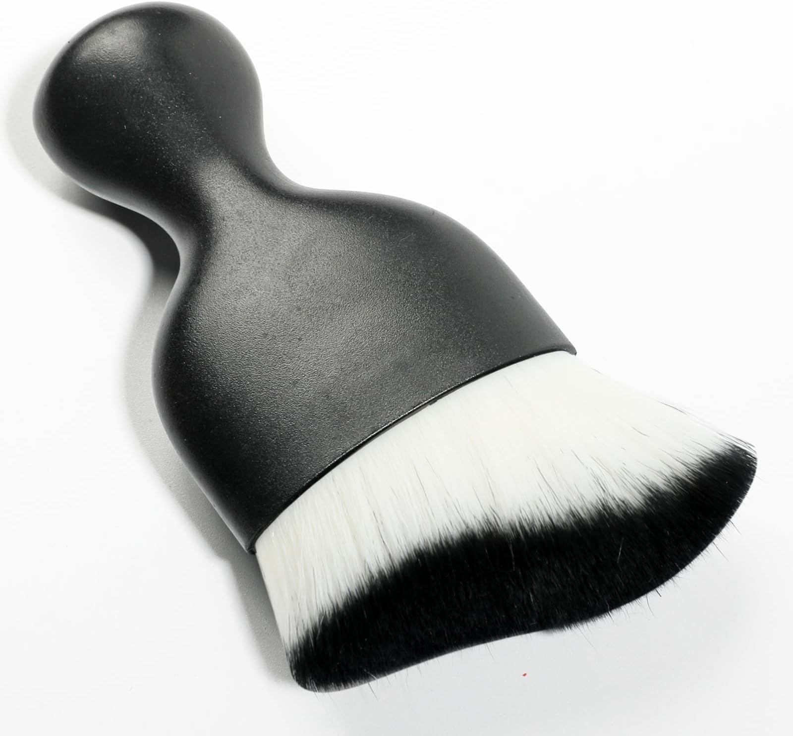 AOCISKA Car Interior Detailing Brush,Soft Bristle Cleaning Brush Car Detailing Brush Dusting Brush,Car Interior Cleaning Tool,Auto Detail Brush Car Dash Duster Brush (White&Black)