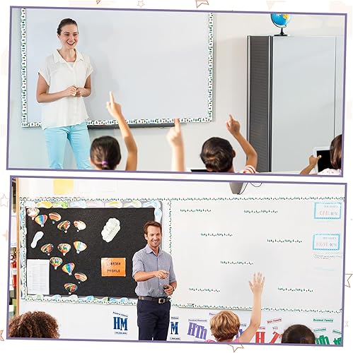 Miniatura 6 de Outus Borde magnético de 68.9 pies para tablón de anuncios de invierno de pinos de invierno, borde magnético, tiras magnéticas para decoración de