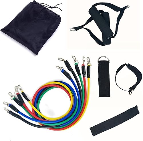 Miniatura 4 de 11 Piece Fitness Rally Rope Set, Bandas Elasticas para Ejercicio, Chest Expansion Stretchers, Exercise Bands for Fitness Sports Enthusiasts