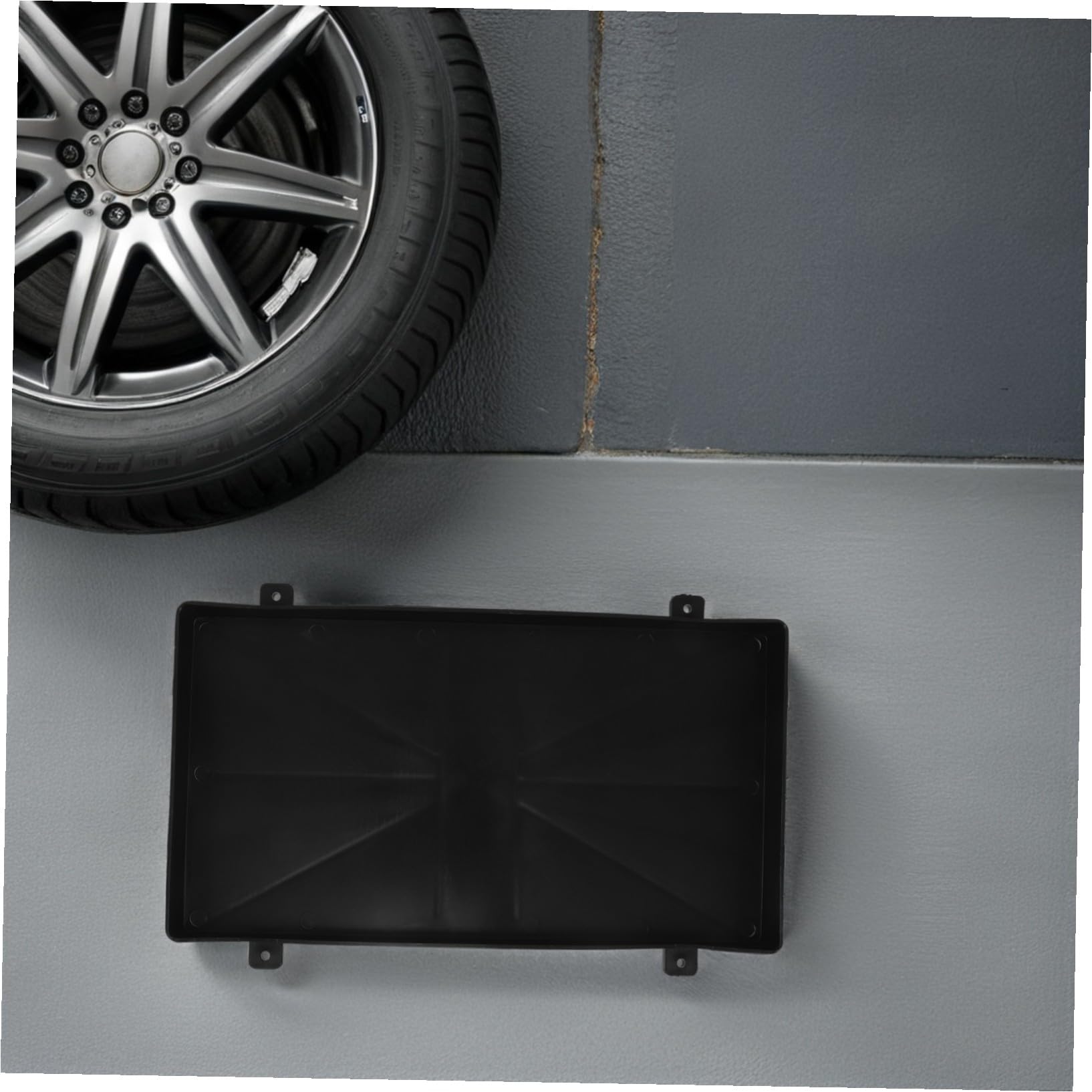 Zerodeko Batteriehalterung für Auto und Boot Groß Wetterfester Schwarzer Kunststoff Stoßfest mit Feuchtigkeitsableitung Universeller Batteriekasten für Wohnmobile und Anhänger