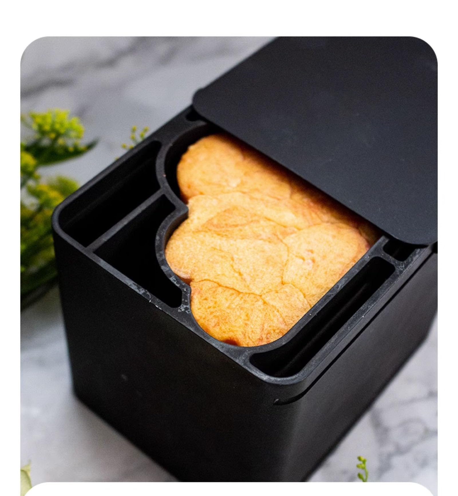 Molde de aluminio antiadherente para pan con tapa, bandeja de cocina en forma de nube, ideal para tostadas y pasteles, perfecto para hornear en casa