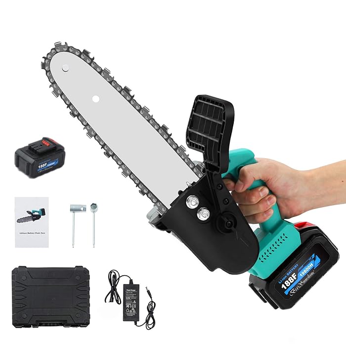 Buy 10inch Handheld Chainsaw with 2 Batteries, APROTII 21V 700W