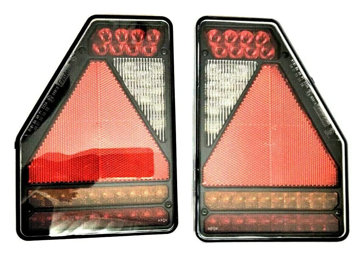 Luz de remolque LED trasera con cable 7,7 m, caja de control de matrícula 12 V