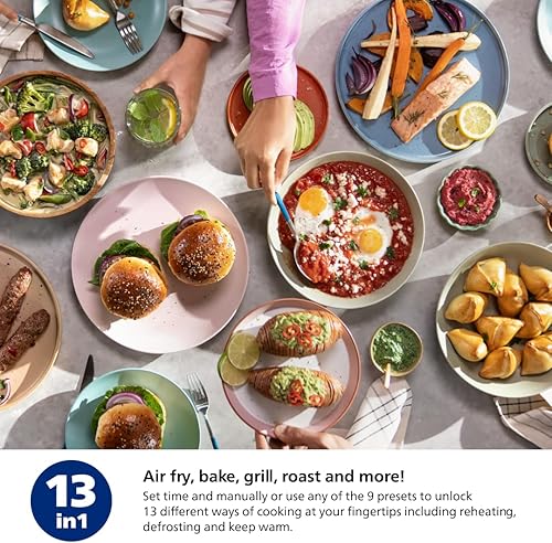 Miniatura 6 de Freidora de aire Philips Serie 2000 - Tecnología RapidAir, 13 formas de cocinar, capacidad de 4.4QT, comidas más saludables hasta un 90% menos de