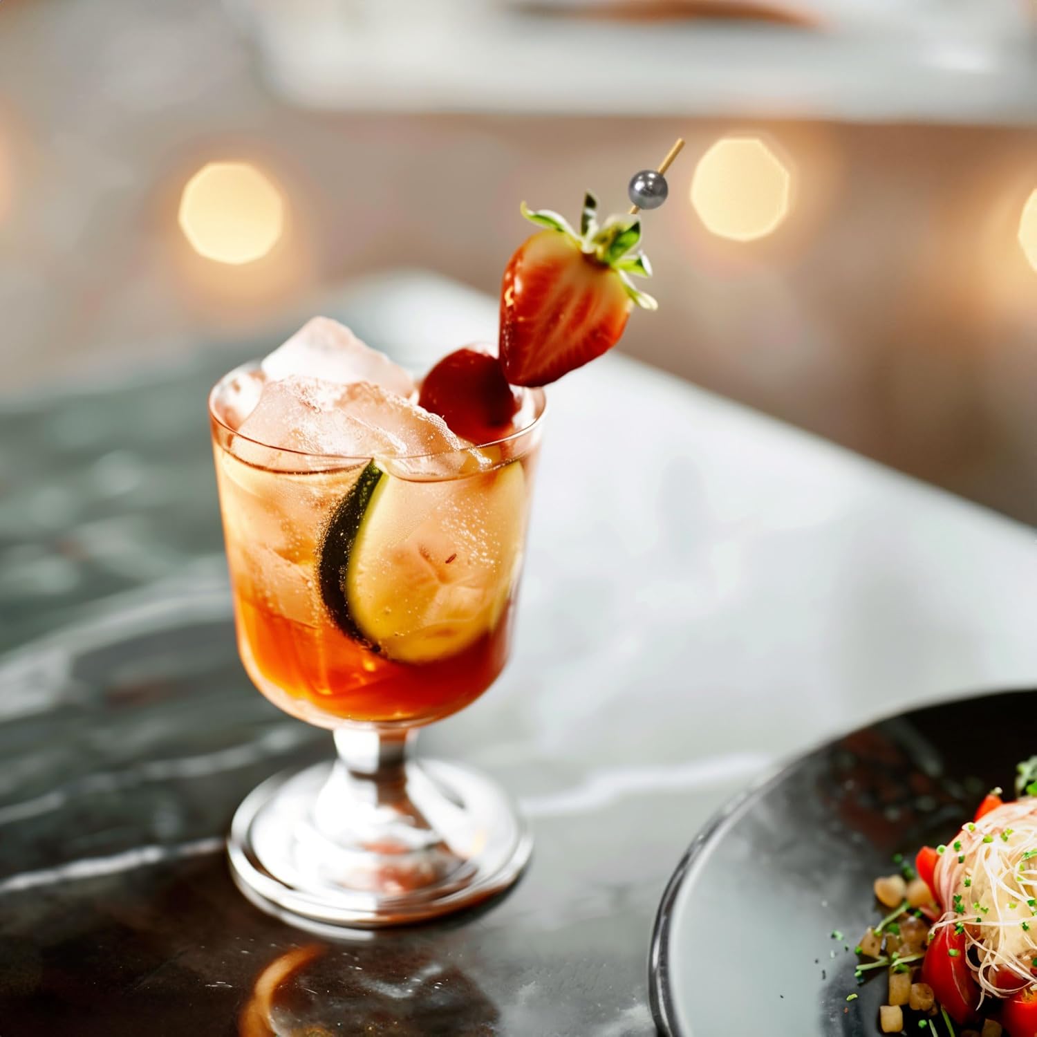 BambooMN 5.9" Decorative Pearl End Cocktail Fruit Sandwich Picks Skewers for Catered Events, Holiday's, Restaurants or Buffets Party Supplies - 300pcs, Pink