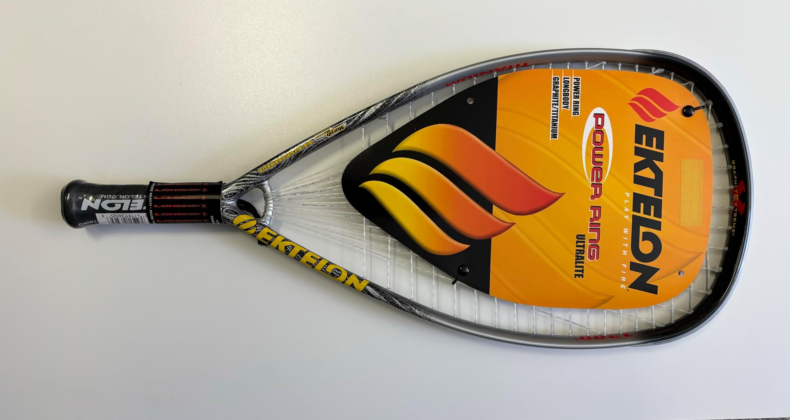 Ektelon Longbody Power Ring Ultralite 1300 Titanium Racquetball Racquet