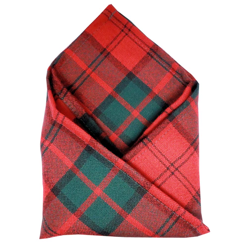 Ingles Buchan Dunbar Tartan Pocket Handkerchief Square
