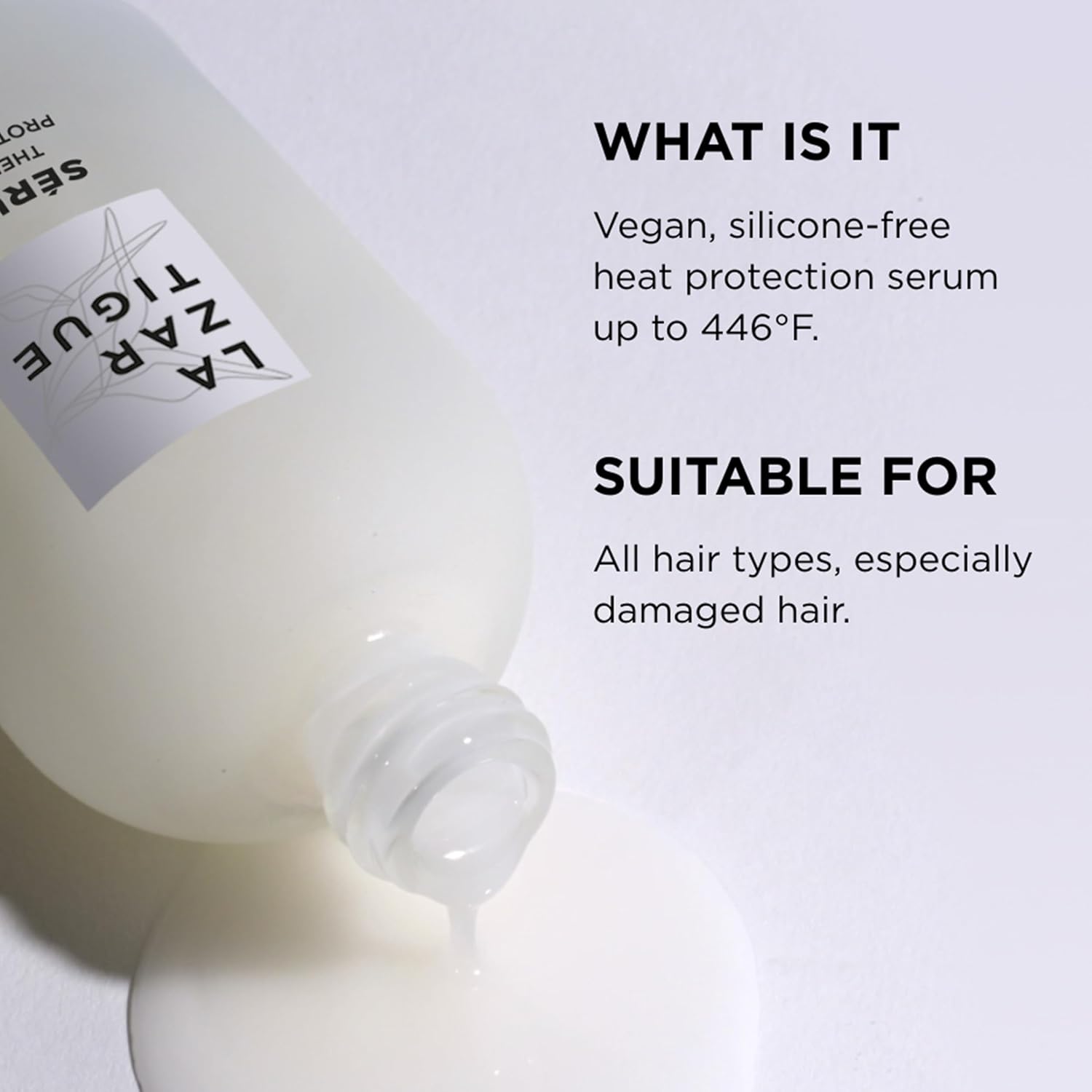Lazartigue Thermo-Protective Serum D'Exception, Heat Protection Hair Serum, Shields, Hydrates, Seals Split Ends & Tames Tangles, Vegan, Sulfate & Silicone Free, 1.7 Fl Oz - Image 2