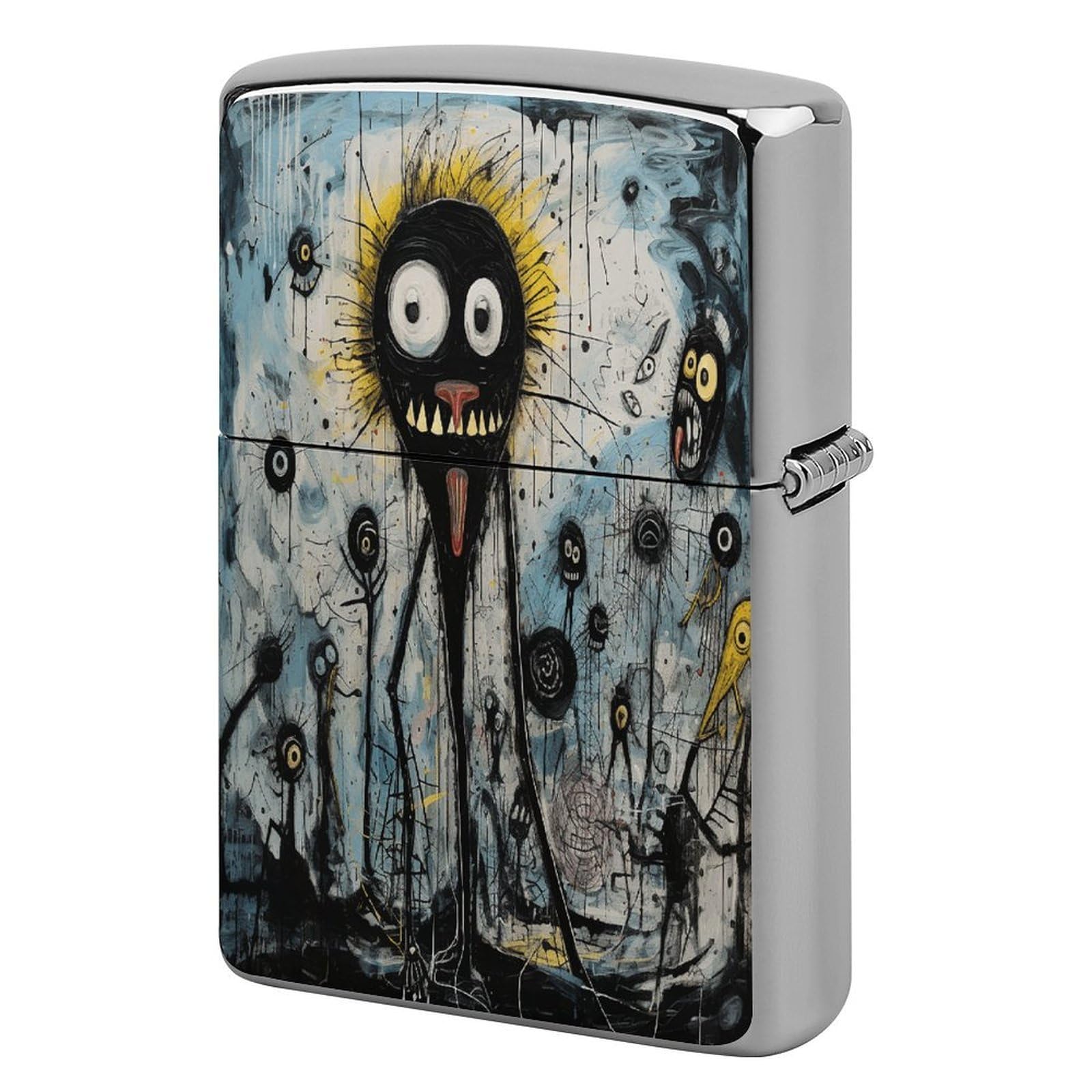 Fekiloot Style Gothic Pictures Lighter Case Cover Lighter Holder