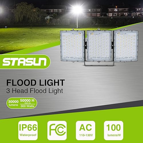 Miniatura 2 de Stasun Osram 90W 150W 200W 300W LED Luces reflectoras, 300.00watts, 120.00 volts