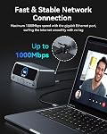 MOKiN Station d'accueil, station de chargement USB C 13 en 1 pour ordinateur portable avec écran LCD intelligent de 2.26", affichage double HDMI, ports USB A/C 10Gbps, Ethernet Gigabit, sortie max 160W pour Dell, HP, Lenovo et plus