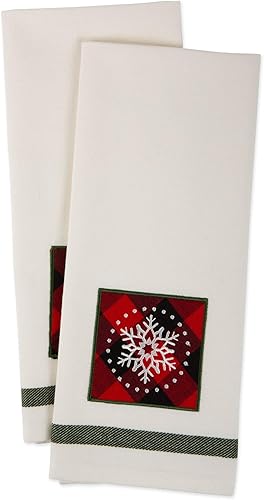 Miniatura 3 de DII Toallas de cocina navideñas, decoración de cocina, 18 x 28 pulgadas, copo de nieve, 2 piezas