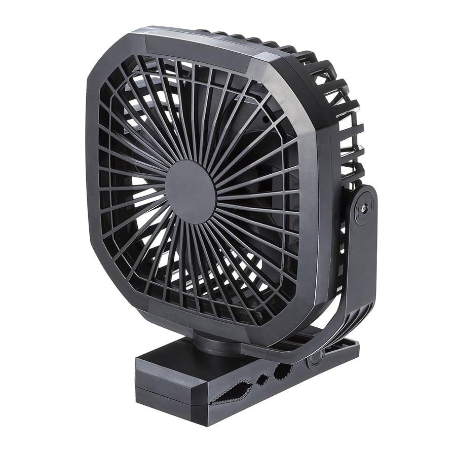 サンワサプライ　大型作業用ファン 充電式 FAN-W1BK【大型作業用ファン（充電式・自動首振り機能付き）】夏