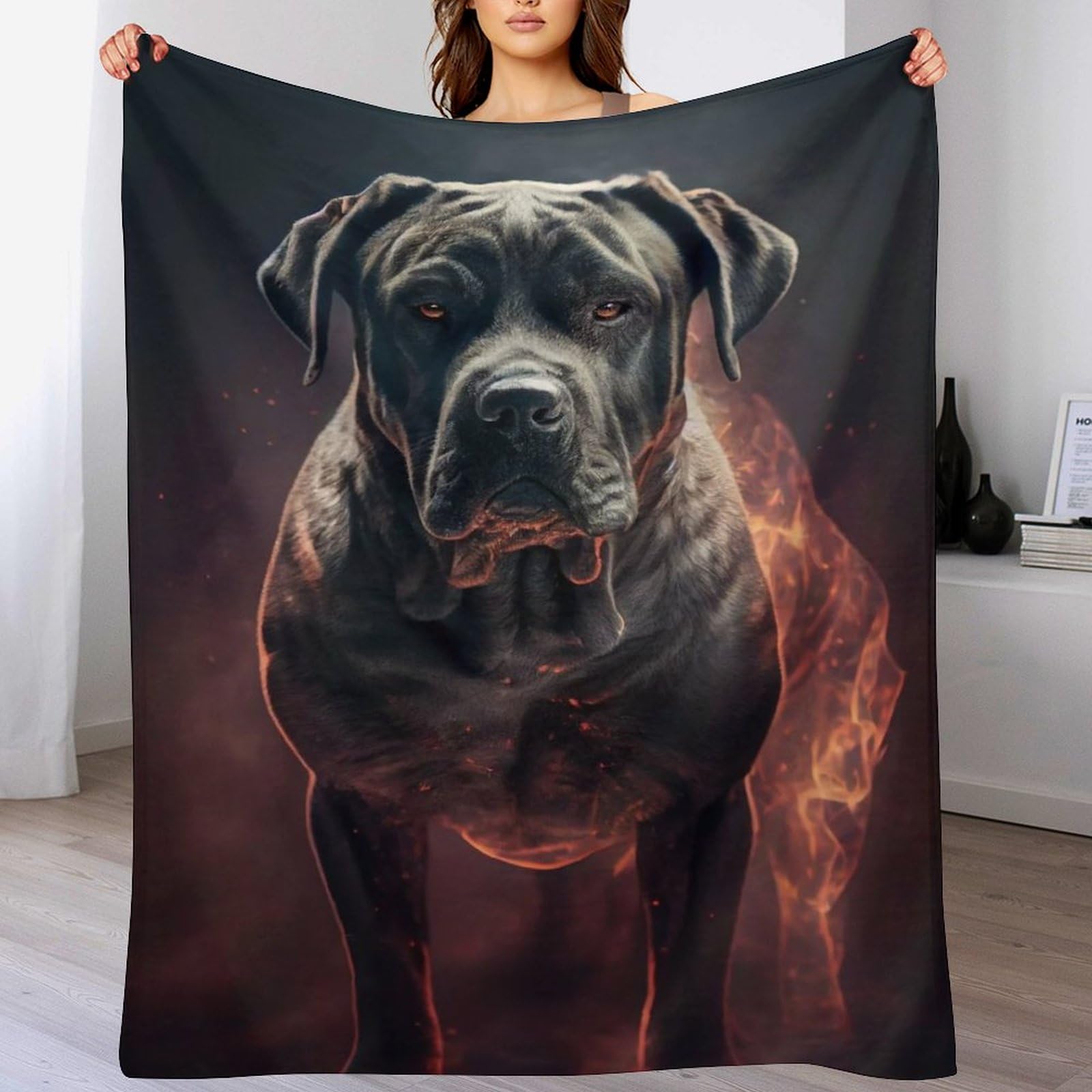 Aaswsww Cane Corso Blanket, Fluffy Super Warm & Soft Throw, As Sofa Cushion Bedspread Or Living Room Blankets （140×180Cm）