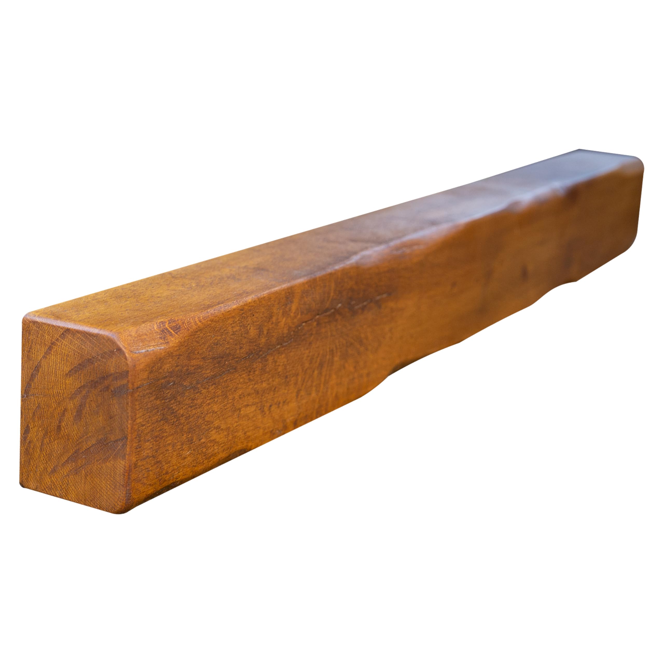 oakleys oak Solid Oak Beams for Fireplaces- Oak Floating Shelf for Home Decor- Rustic Shelves to Decorative Logs for Fireplace- Heavily Worked- Beam Size(100x12.5x10) Cm — image 1